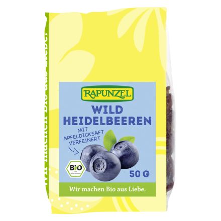 Ville blåbær, tørket, 50 g, økologisk, Rapunzel