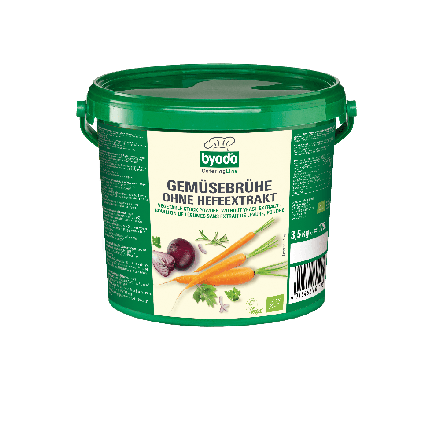 Grønnsaksbuljong u/gjær, 3,5 kg, økologisk, Byodo