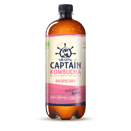Raspberry, 1 l, økologisk, Captain Kombucha