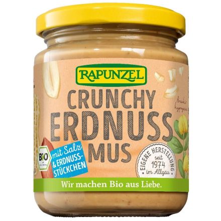 Peanøttsmør m/salt, 250 g, økologisk, Rapunzel