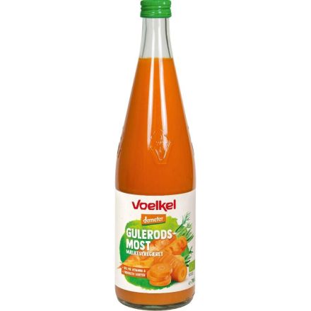 Gulrot-ingefær juice, 0,7 l, økologisk, Voelkel
