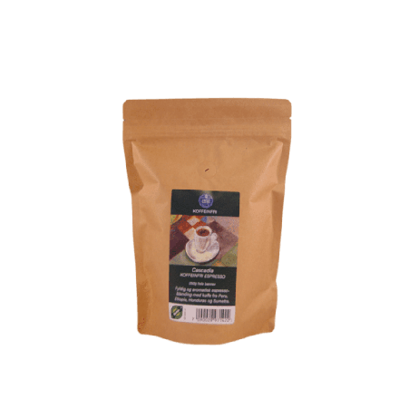Espressoblanding, koffeinfri, 250 g, økologisk