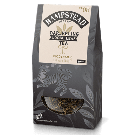 Darjeeling Tea, løsvekt, 100 g, økologisk, Hampstead 
