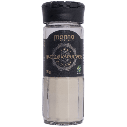 Hvitløkspulver, 45 g, økologisk, Manna