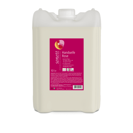 Håndsåpe, rose, refill,10 l, økologisk, Sonett