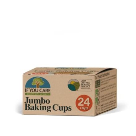 Muffinsformer jumbo, ubleket, 24 stk, If You Care
