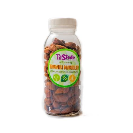Mandler, 120 g, økologisk, Tilstede Mat og Mer
