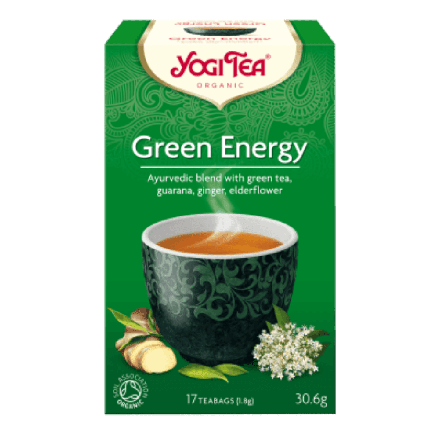Green Energy Kombucha te, 17 poser, økologisk,Yogi