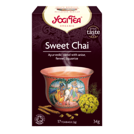 Sweet Chai te, 17 poser, økologisk, Yogi Tea