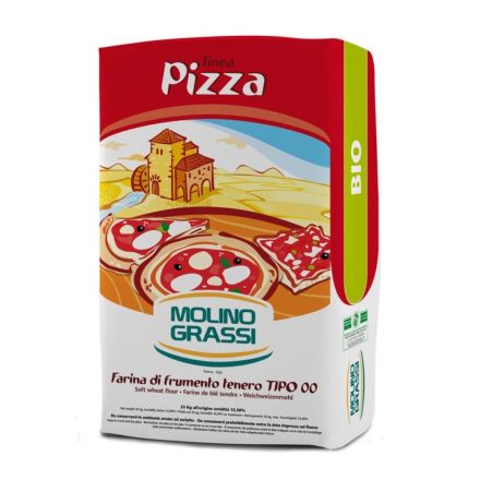 Pizzamel, 25 kg, økologisk